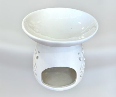 Αρωματισής / καυστήρας wax melts λευκός (μεγάλος)