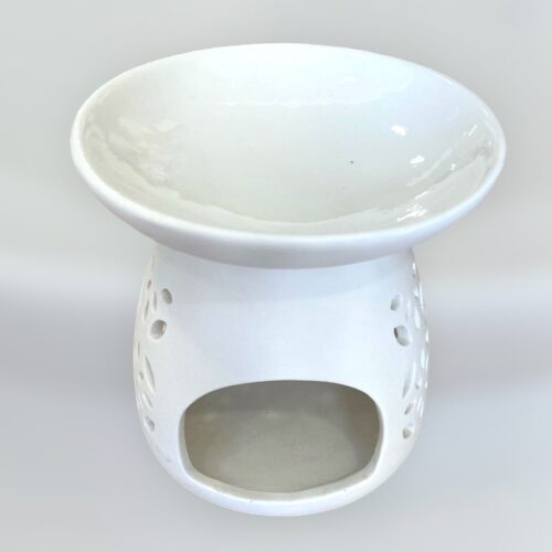 Αρωματισής / καυστήρας wax melts λευκός (μεγάλος)