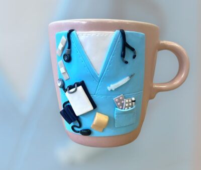 Fimo κούπα γιατρός/νοσοκόμα