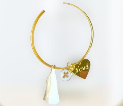 Μαρτυρικά βραχιόλια χρυσό πλακέ μαμά-νονά