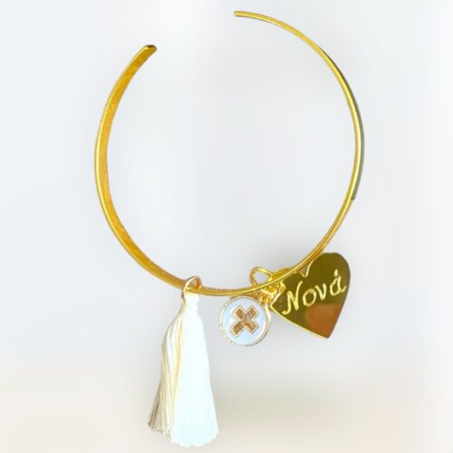 Μαρτυρικά βραχιόλια χρυσό πλακέ μαμά-νονά