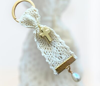 Μαρτυρικό βάφτισης μπρελόκ πέρλα