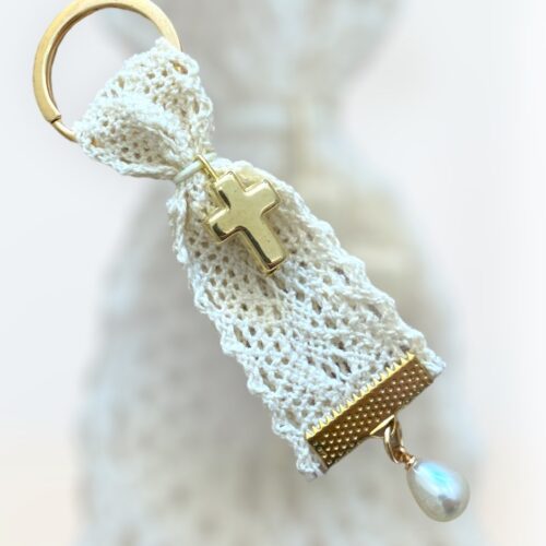 Μαρτυρικό βάφτισης μπρελόκ πέρλα