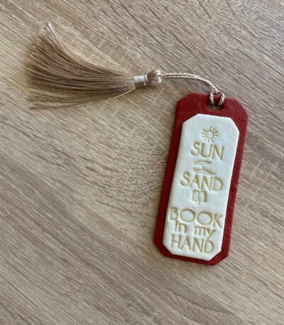 Σελιδοδείκτης fimo leather "summer"