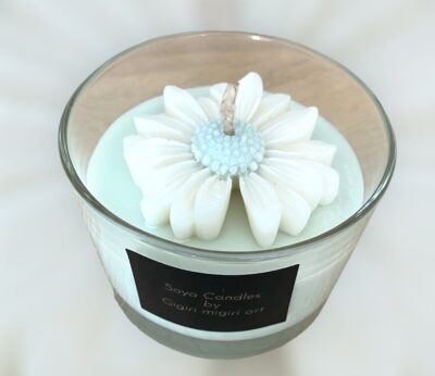 Αρωματικό κερί σόγιας μαργαρίτα (μοσχολέμονο-μανταρίνι)