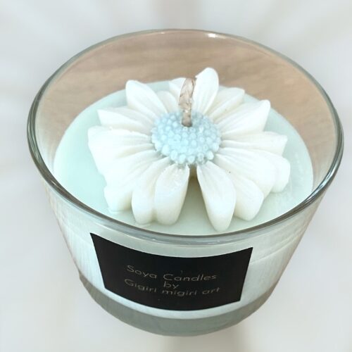 Αρωματικό κερί σόγιας μαργαρίτα (μοσχολέμονο-μανταρίνι)