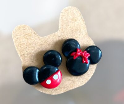 Σκουλαρίκια fimo Μίκυ-Μινι