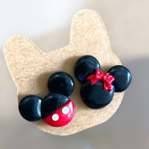 Σκουλαρίκια fimo Μίκυ-Μινι