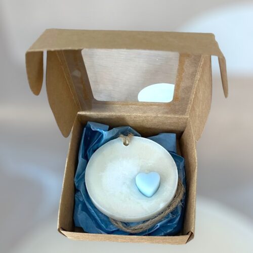 Μπομπονιέρα γέννησης «Blue heart»