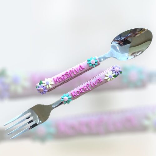 Fimo spoon Μαργαρίτες