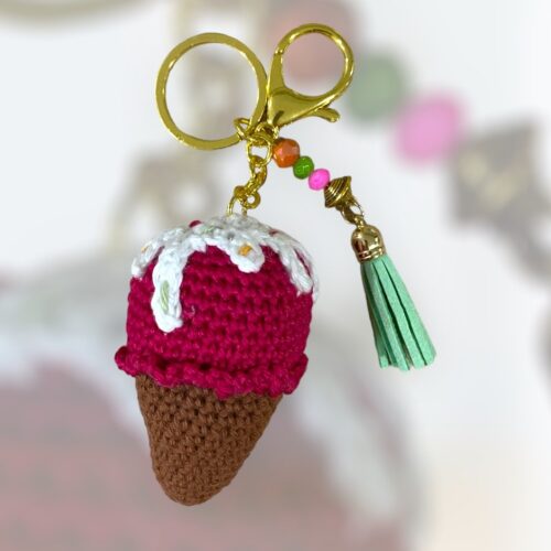 Μπρελόκ amigurumi παγωτίνι