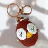 Μπρελόκ amigurumi κουκουβάγια (rust)