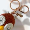 Μπρελόκ amigurumi κουκουβάγια (rust)