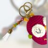 Μπρελόκ amigurumi κουκουβάγια (magenta)