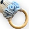Κουδουνίστρα amigurumi γατούλης (light blue)