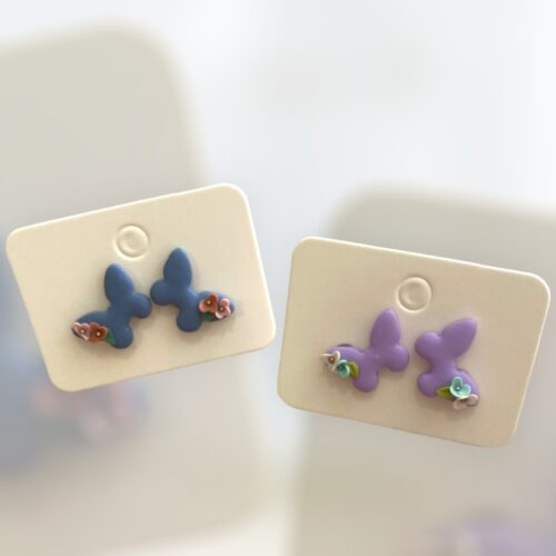 Σκουλαρίκια fimo «little butterflies»