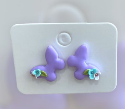 Σκουλαρίκια fimo «little butterflies»