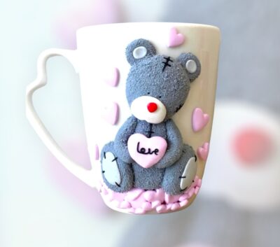 Κούπα fimo «for ever pink»