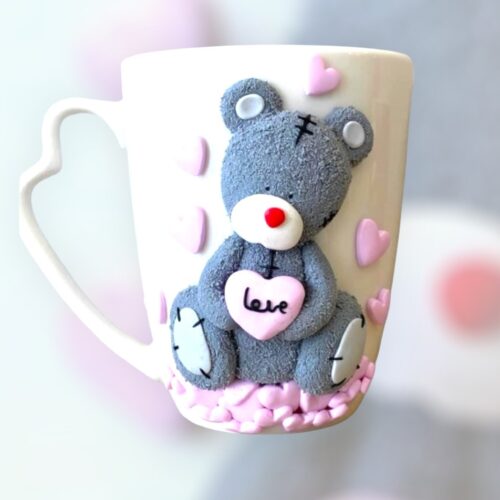 Κούπα fimo «for ever pink»