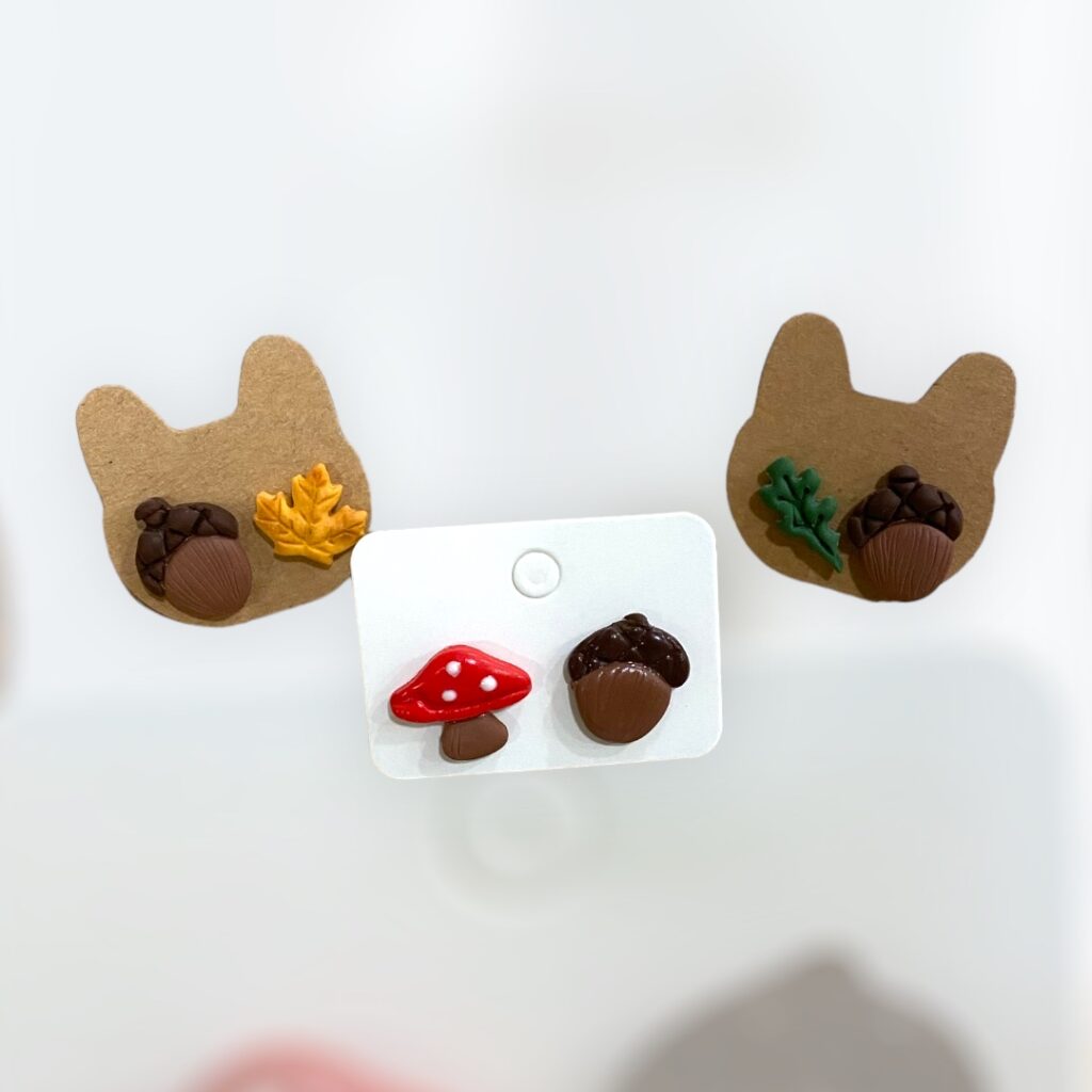 Σκουλαρίκια fimo «autumn»