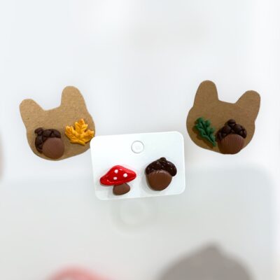 Σκουλαρίκια fimo «autumn»