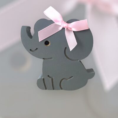 Μπομπονιέρα βάφτισης «girl elephant»