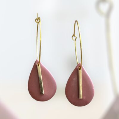 Σκουλαρίκια fimo "Tear"