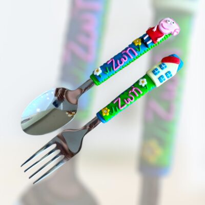 Fimo spoon peppa pig