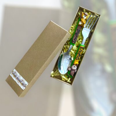 Fimo spoon Wild animals