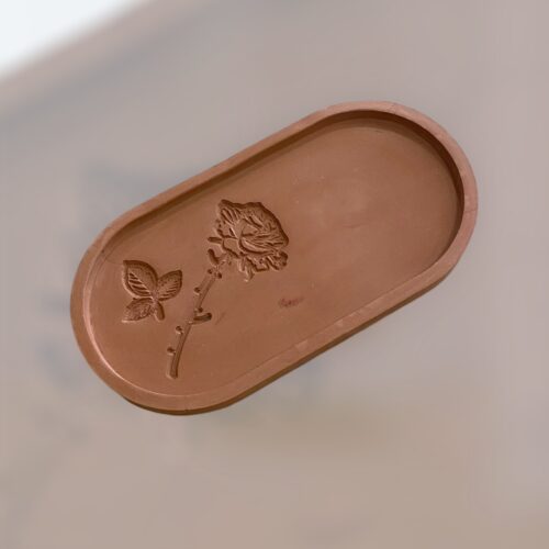 Δισκάκι πορσελάνης οβαλ "rose"