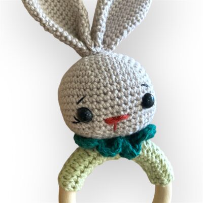 Κουδουνίστρα amigurumi «κούνελος»