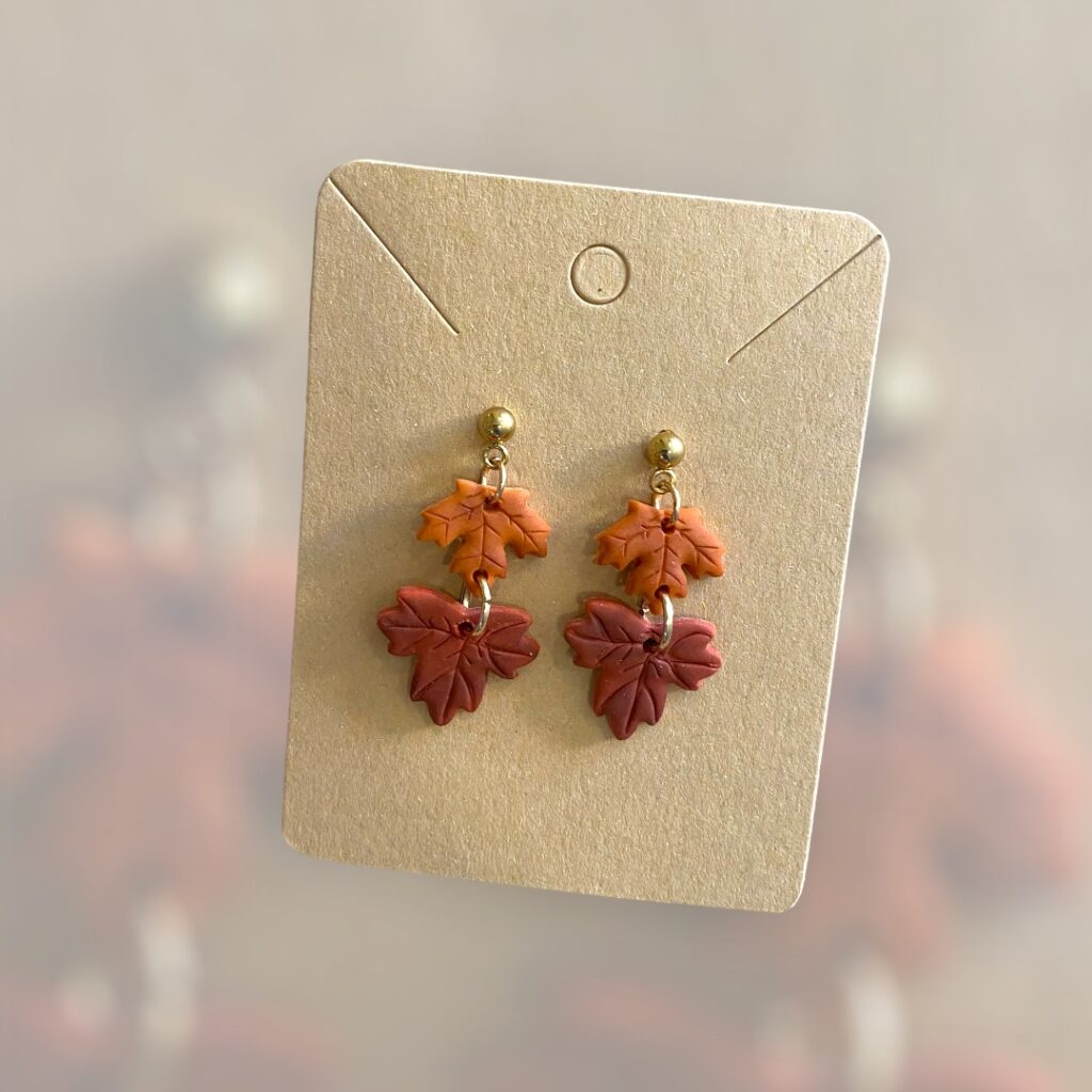 Σκουλαρίκια fimo “autumn”