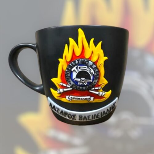 Κούπα fimo «πυροσβέστης»