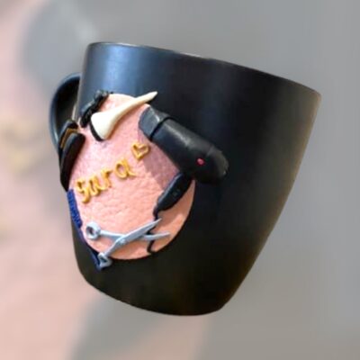 Κούπα fimo «κομμώτρια»