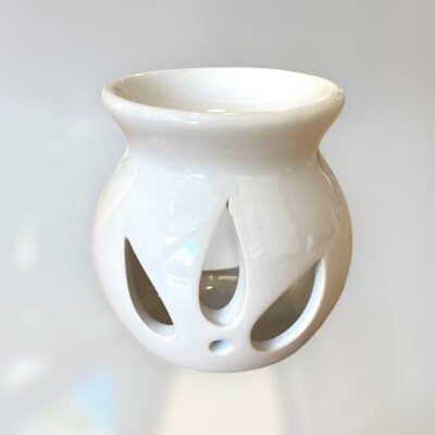 Αρωματιστής/καυστήρας wax melts λευκός (μικρός)