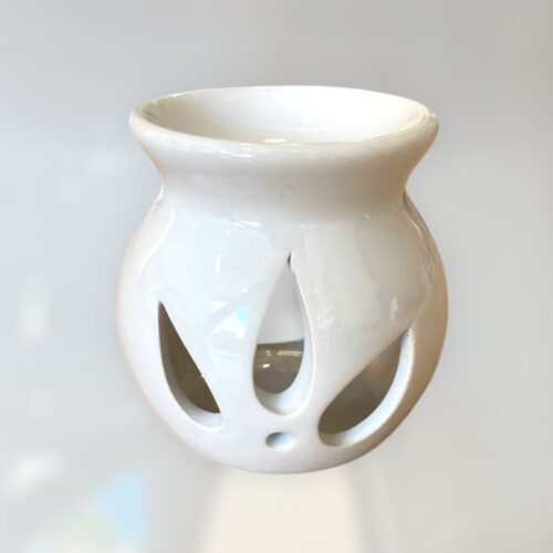 Αρωματιστής/καυστήρας wax melts λευκός (μικρός)