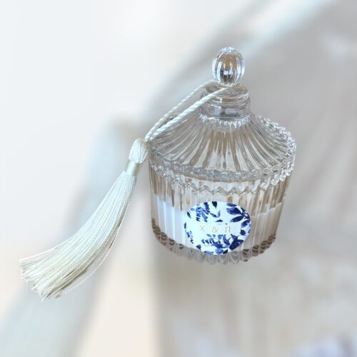 Μπομπονιέρα γάμου «φοντανιέρα με αρωματικό κερί»