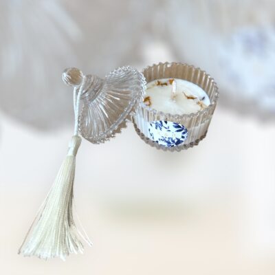 Μπομπονιέρα γάμου «φοντανιέρα με αρωματικό κερί»