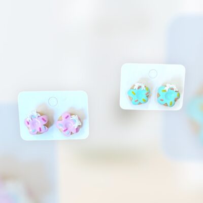 Σκουλαρίκια fimo «donats»