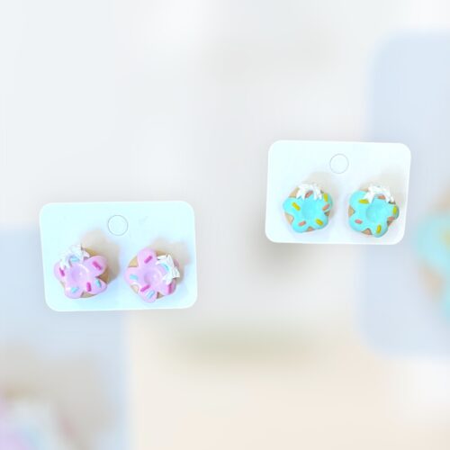 Σκουλαρίκια fimo «donats»