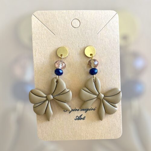 Σκουλαρίκια fimo "bows"