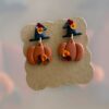 Σκουλαρίκια fimo «halloween pumpkins»