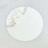 Δίσκος 19 εκ λευκό-χρυσό