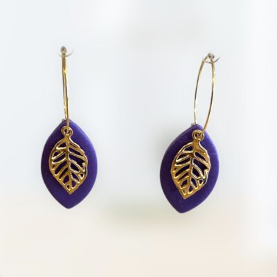 Σκουλαρίκια fimo «plant»