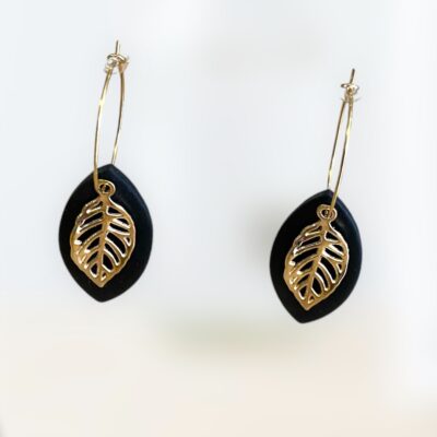 Σκουλαρίκια fimo «plant»