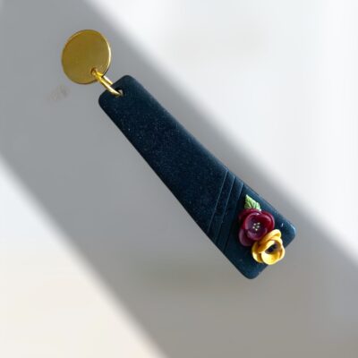 Σκουλαρίκια fimo «black pick»