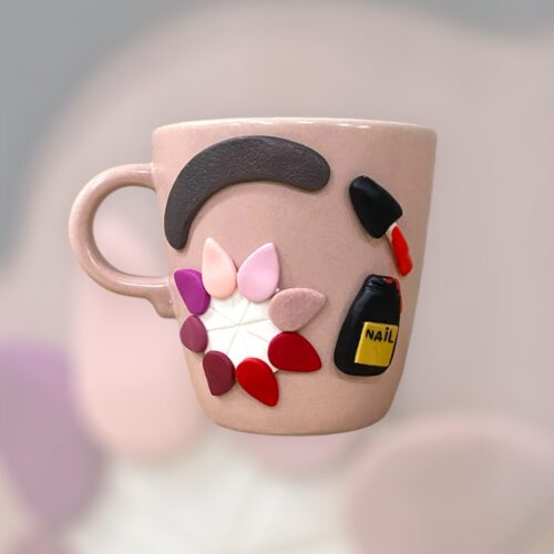 Κούπα fimo «Τεχνήτρια νυχιών»