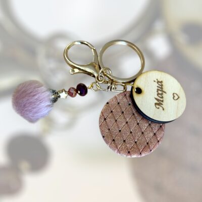 Μπρελόκ μαμά «gold rose glam»