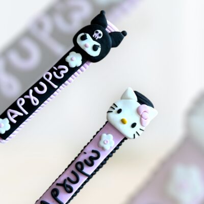 Fimo spoon «hello kitty-kuromi»