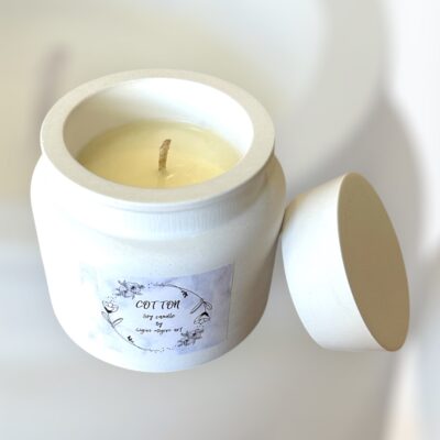 Κερί σόγιας σε δοχείο πορσελάνης «COTTON»